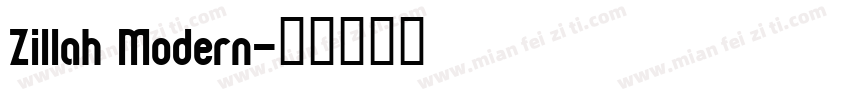 Zillah Modern字体转换